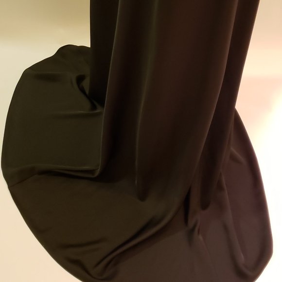 NWT JILL JILL STUART  BLACK SATIN SEQUIN GOWN - Picture 4 of 8